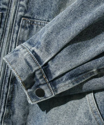 Dimitri Black 2WAY OG Essential Detroit Hooded Zip-Up Denim Dust Indigo DBE1DJ01DI 2