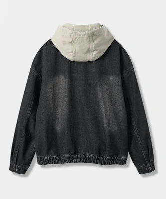 DIMITRI 黑色雙穿OG款底特律連帽外套復古黑色丹寧 DBF1DJ01VB Order DIMITRI 黑色雙穿OG款底特律連帽外套復古黑色丹寧 DBF1DJ01VB