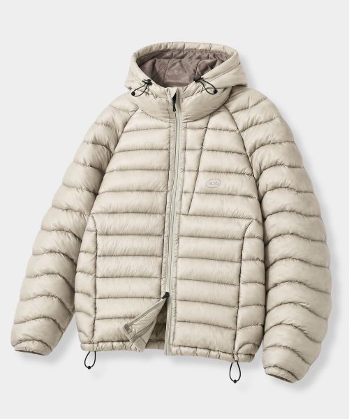Dimitri Black [Renewal] Light Shell Lightweight PCK Down Jacket - Oatmeal VBE7HH02LG