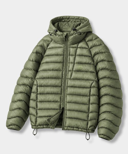 Dimitri Black [Renewal] Light Shell Lightweight PCK Down Jacket - Khaki VBE7HH02KK