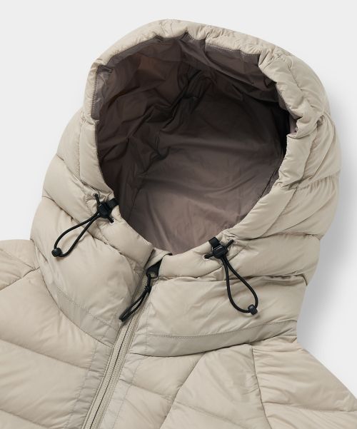 Shop Dimitri Black [Renewal] Light Shell Lightweight PCK Down Jacket - Oatmeal VBE7HH02LG