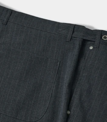 Dimitri Black Adjust Two-Tuck Wide Slacks_Stripe Charcoal DBE7PL01CH Purchase Dimitri Black Adjust Two-Tuck Wide Slacks_Stripe Charcoal DBE7PL01CH