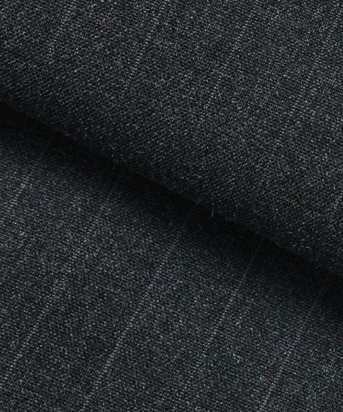 Sizing Dimitri Black Adjust Two-Tuck Wide Slacks_Stripe Charcoal DBE7PL01CH