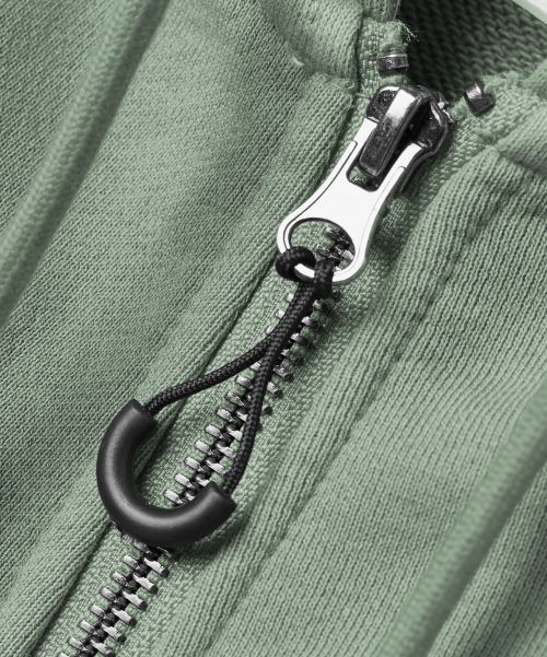 Purchase Dimitri Black ASI Four Seasons Essential Cropped Hoodie Zip-Up - Pigment Green ABF1TH02GN