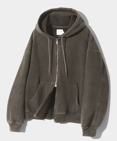 DIMITRI BLACK ASI Four Seasons Essential Hoodie Zip-Up_Pigment Brown ABDNTH01BR