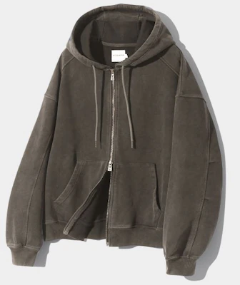 DIMITRI BLACK ASI Four Seasons Essential Hoodie Zip-Up_Pigment Brown ABDNTH01BR Buy DIMITRI BLACK ASI Four Seasons Essential Hoodie Zip-Up_Pigment Brown ABDNTH01BR