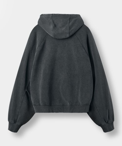 Order DIMITRI BLACK ASI Four Seasons Essential Hoodie Zip-Up_Crop Pigment Charcoal ABF1TH02CH