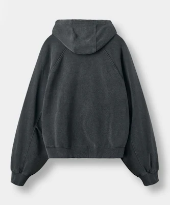 DIMITRI BLACK ASI Four Seasons Essential Hoodie Zip-Up_Crop Pigment Charcoal ABF1TH02CH Order DIMITRI BLACK ASI Four Seasons Essential Hoodie Zip-Up_Crop Pigment Charcoal ABF1TH02CH