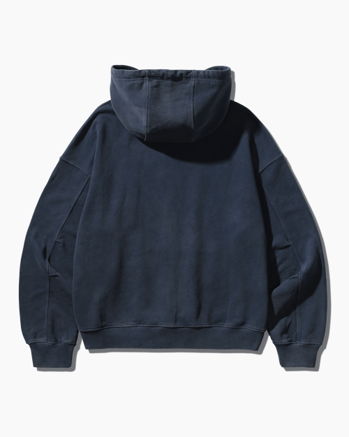 Shop DIMITRI BLACK ASI 四季基本款連帽拉鍊外套 - 顏料海軍藍 ABD1TH01NY