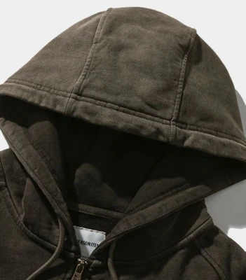 DIMITRI BLACK ASI Four Seasons Essential Hoodie Zip-Up_Pigment Brown ABDNTH01BR Purchase DIMITRI BLACK ASI Four Seasons Essential Hoodie Zip-Up_Pigment Brown ABDNTH01BR