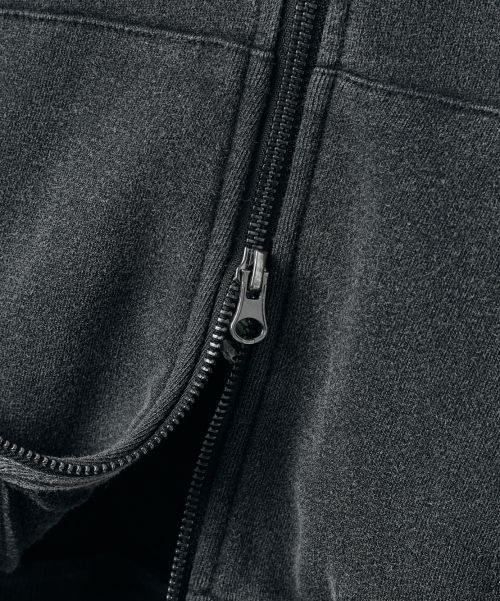 Details for DIMITRI BLACK ASI Four Seasons Essential Hoodie Zip-Up_Crop Pigment Charcoal ABF1TH02CH
