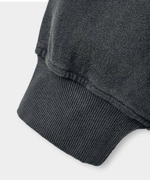 Cheap DIMITRI BLACK ASI Four Seasons Essential Hoodie Zip-Up_Crop Pigment Charcoal ABF1TH02CH