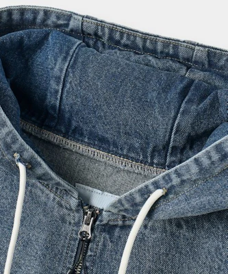 DIMITRI BLACK ASI Four Seasons Essential Zip-Up Hoodie_Denim Dust Indigo ABF1DJ01DI Shop DIMITRI BLACK ASI Four Seasons Essential Zip-Up Hoodie_Denim Dust Indigo ABF1DJ01DI