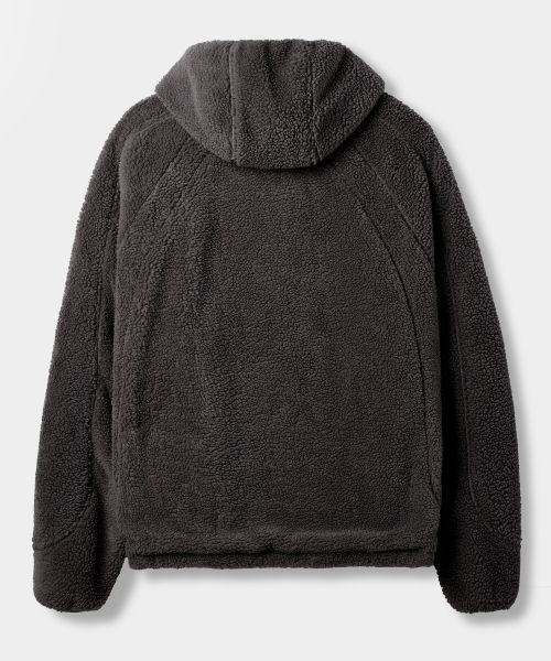 Order DIMITRI BLACK Balaclava Slash Hood Zip-Up Sherpa Fleece Charcoal VBE8TH02CH