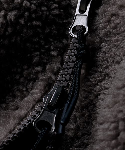 Details for DIMITRI BLACK Balaclava Slash Hood Zip-Up Sherpa Fleece Charcoal VBE8TH02CH