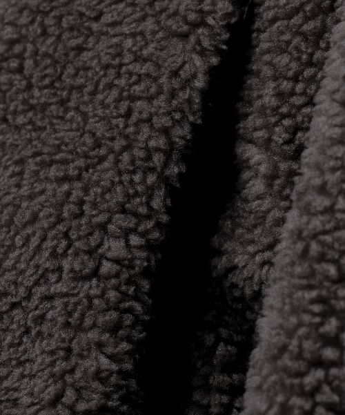 Sizing DIMITRI BLACK Balaclava Slash Hood Zip-Up Sherpa Fleece Charcoal VBE8TH02CH