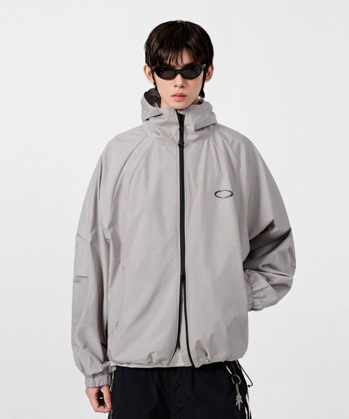 Lookbook DIMITRI BLACK Balaclava Slash Hood Zip-Up Windbreaker Grey VBF1JP01GR