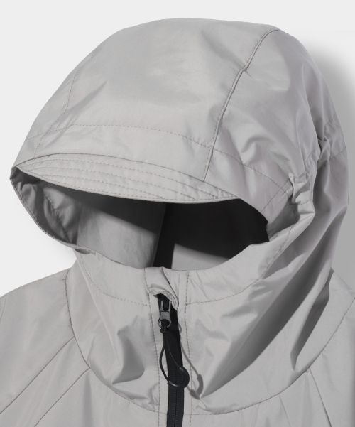 Shop DIMITRI BLACK Balaclava Slash Hood Zip-Up Windbreaker Grey VBF1JP01GR