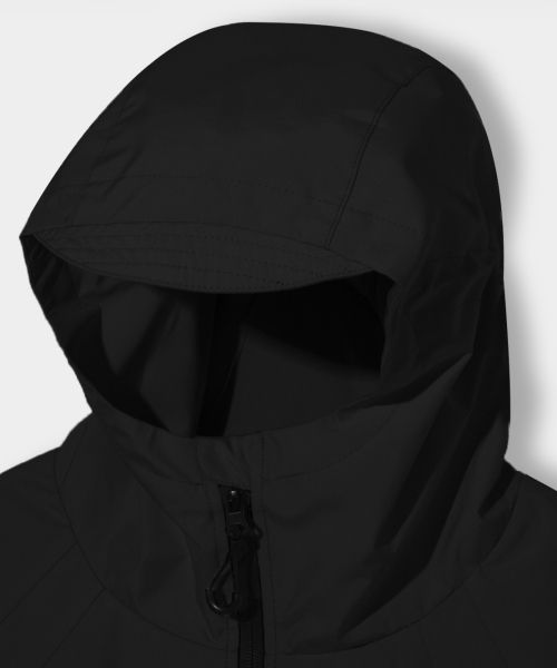 Shop 디미트리 블랙 발클라바 슬래시 후드 집업 윈드브레이커 블랙 VBF1JP01BK