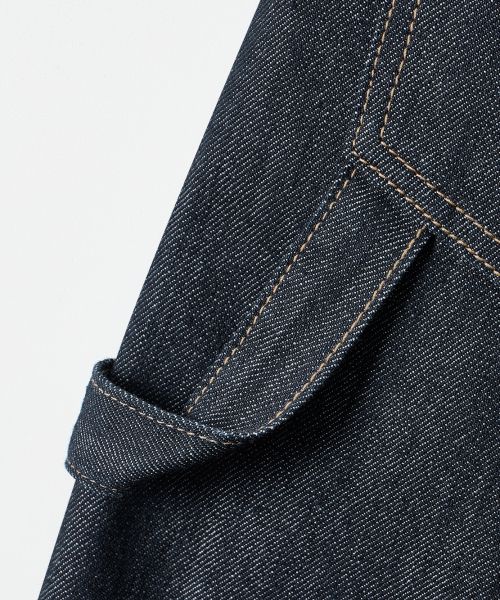 Cheap 디미트리 블랙 바이오워싱 카펜터 버뮤다 데님 반바지_슬럽 인디고 VBF3DP01IN