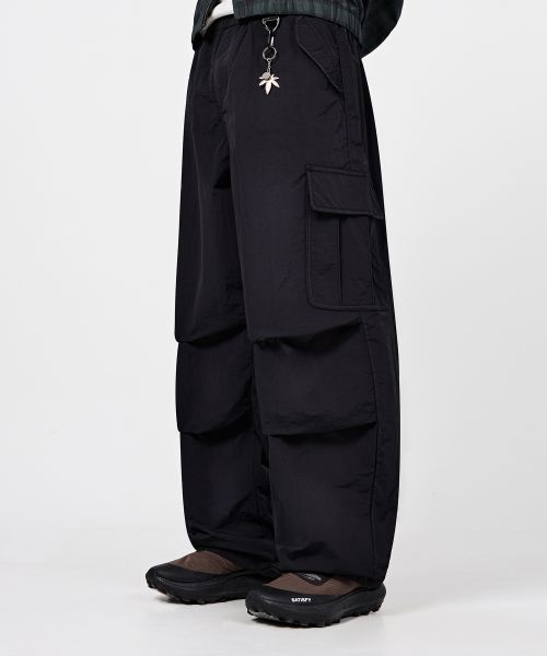 DIMITRI BLACK M65 Parachute Curved Pants_NC Black DBF1PL03BK