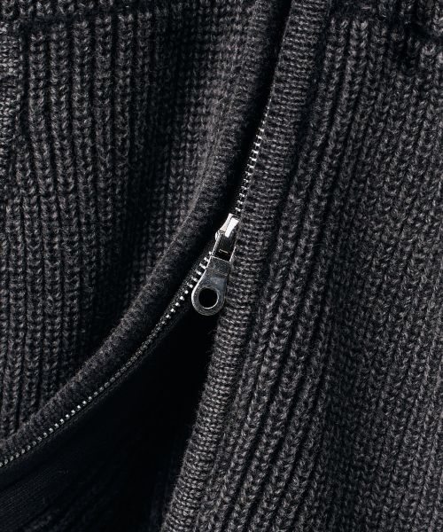 Purchase Dimitri Black Pigment Track Knit Hoodie Zip-Up in Pigment Charcoal DBE8KH03CH