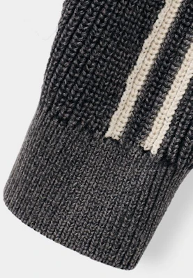 Dimitri Black Pigment Track Knit Hoodie Zip-Up in Pigment Charcoal DBE8KH03CH Details for Dimitri Black Pigment Track Knit Hoodie Zip-Up in Pigment Charcoal DBE8KH03CH
