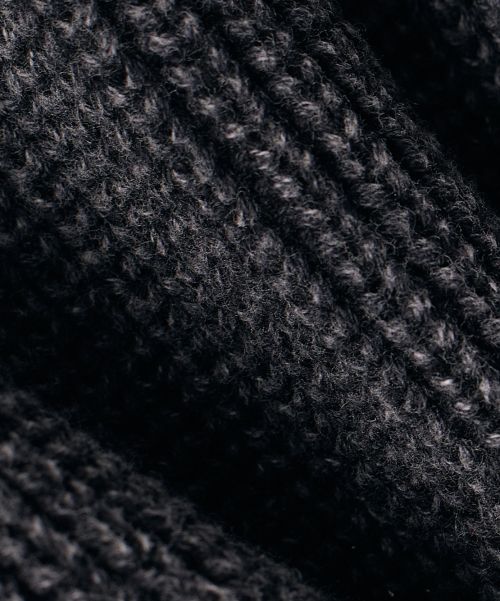 Sizing Dimitri Black Pigment Track Knit Hoodie Zip-Up in Pigment Charcoal DBE8KH03CH
