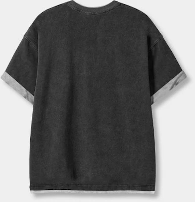 DIMITRI BLACK 雙色層次豎袖短袖T恤_深炭灰 DBF5TS02CH Shop DIMITRI BLACK 雙色層次豎袖短袖T恤_深炭灰 DBF5TS02CH