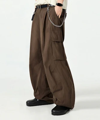 DIMITRI BLACK VLAD Curved Banding Cargo Pants_Brown VBF1PL05BR Buy DIMITRI BLACK VLAD Curved Banding Cargo Pants_Brown VBF1PL05BR