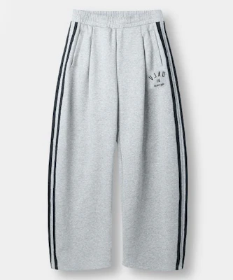 DIMITRI BLACK VLAD One-Tuck Curved Track Sweatpants Melange Gray VBF1PL01MG Order DIMITRI BLACK VLAD One-Tuck Curved Track Sweatpants Melange Gray VBF1PL01MG