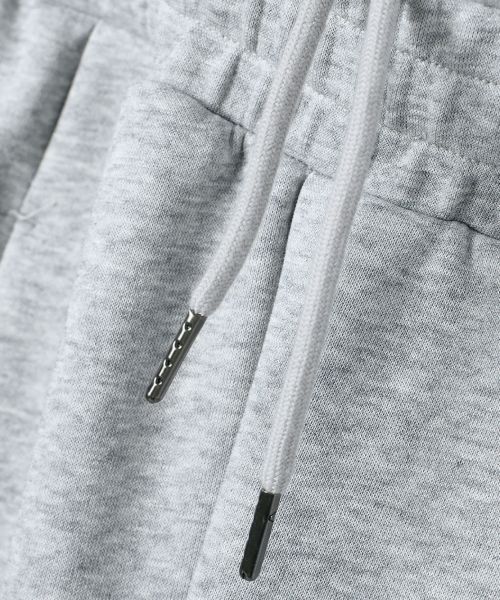 Shop DIMITRI BLACK VLAD One-Tuck Curved Track Sweatpants Melange Gray VBF1PL01MG