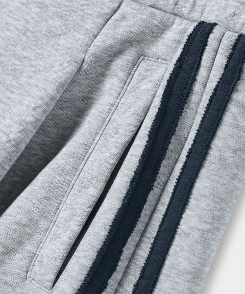 Purchase DIMITRI BLACK VLAD One-Tuck Curved Track Sweatpants Melange Gray VBF1PL01MG