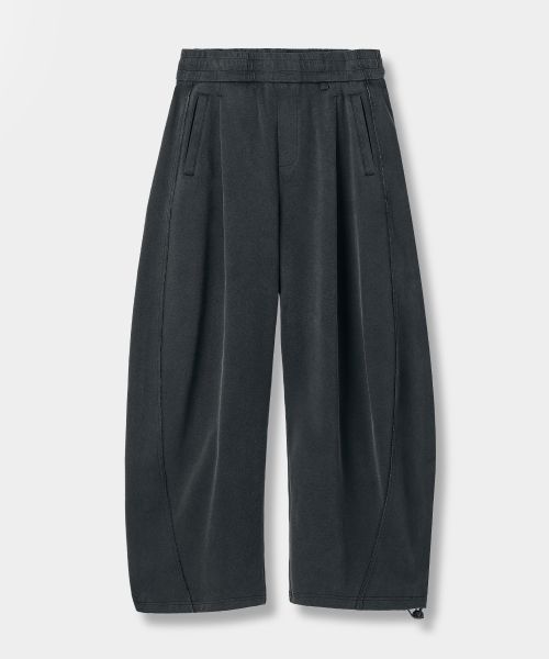 Order DIMITRI BLACK VLAD One Tuck Curved Cutoff Sweatpants_Pigment Charcoal VBF1PL04CH