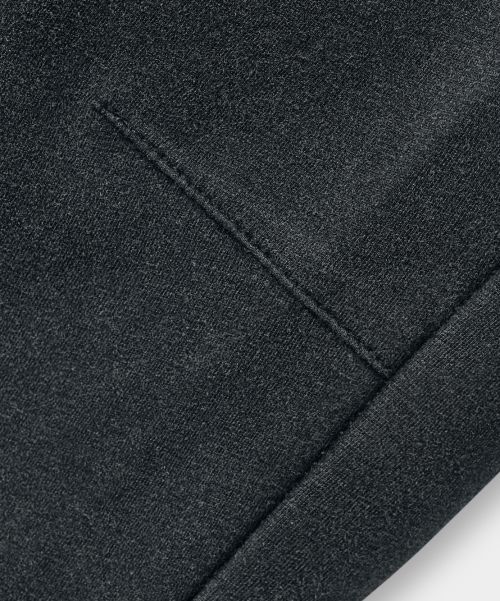 Sizing DIMITRI BLACK VLAD One Tuck Curved Cutoff Sweatpants_Pigment Charcoal VBF1PL04CH