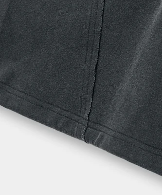 DIMITRI BLACK VLAD One Tuck Curved Cutoff Sweatpants_Pigment Charcoal VBF1PL04CH 1