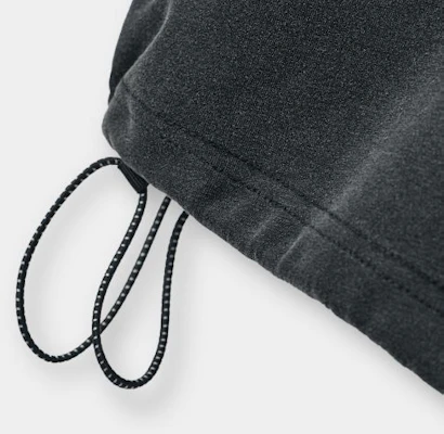 DIMITRI BLACK VLAD One Tuck Curved Cutoff Sweatpants_Pigment Charcoal VBF1PL04CH 2