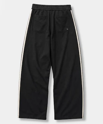 Dimitri Black VLAD One Tuck Curved Track Pants (3 Symbol Jersey) Black & Ivory VBF7PL05BB Lookbook Dimitri Black VLAD One Tuck Curved Track Pants (3 Symbol Jersey) Black & Ivory VBF7PL05BB