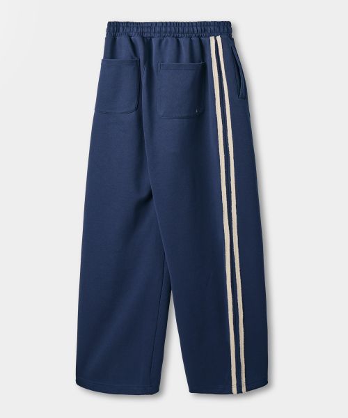 Lookbook DIMITRI BLACK VLAD One Tuck Curved Track Sweatpants - Navy VBE8PL01NY