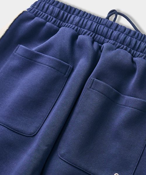 Details for DIMITRI BLACK VLAD One Tuck Curved Track Sweatpants - Navy VBE8PL01NY