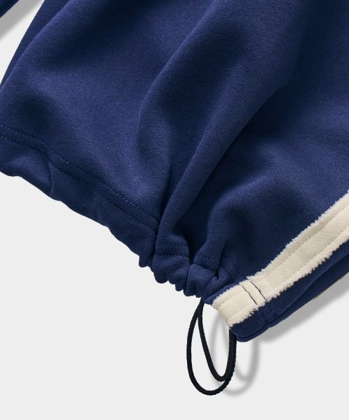 Sizing DIMITRI BLACK VLAD One Tuck Curved Track Sweatpants - Navy VBE8PL01NY
