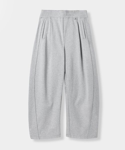 Order DIMITRI BLACK VLAD Single Tuck Curved Cutoff Sweatpants_Melange VBF1PL04MG