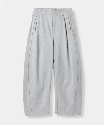 DIMITRI BLACK VLAD Single Tuck Curved Cutoff Sweatpants_Melange VBF1PL04MG Order DIMITRI BLACK VLAD Single Tuck Curved Cutoff Sweatpants_Melange VBF1PL04MG