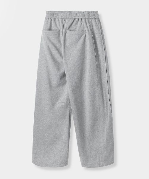 Lookbook DIMITRI BLACK VLAD Single Tuck Curved Cutoff Sweatpants_Melange VBF1PL04MG