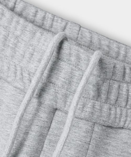 Shop DIMITRI BLACK VLAD Single Tuck Curved Cutoff Sweatpants_Melange VBF1PL04MG