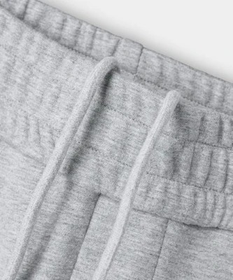 DIMITRI BLACK VLAD Single Tuck Curved Cutoff Sweatpants_Melange VBF1PL04MG Shop DIMITRI BLACK VLAD Single Tuck Curved Cutoff Sweatpants_Melange VBF1PL04MG