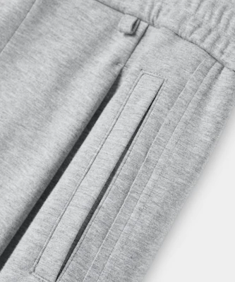 DIMITRI BLACK VLAD Single Tuck Curved Cutoff Sweatpants_Melange VBF1PL04MG Purchase DIMITRI BLACK VLAD Single Tuck Curved Cutoff Sweatpants_Melange VBF1PL04MG