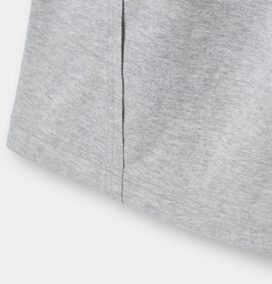 DIMITRI BLACK VLAD Single Tuck Curved Cutoff Sweatpants_Melange VBF1PL04MG 1
