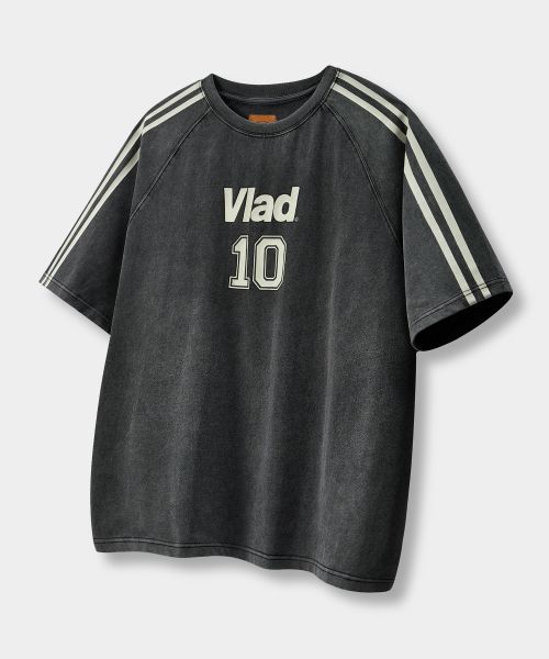 Dimitri Black VLAD VTG Track Artwork Tee - Pigment Charcoal Short Sleeve VBF1TS06CH
