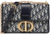 Dior 30 Montaigne Chain Bag Dior Oblique Jacquard Blue